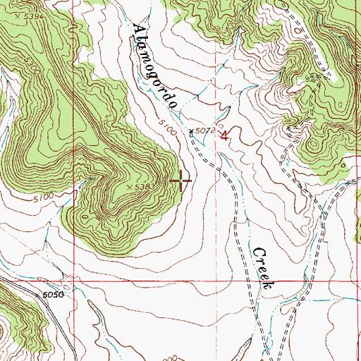 Topographic Map of 10254 Water Well, NM