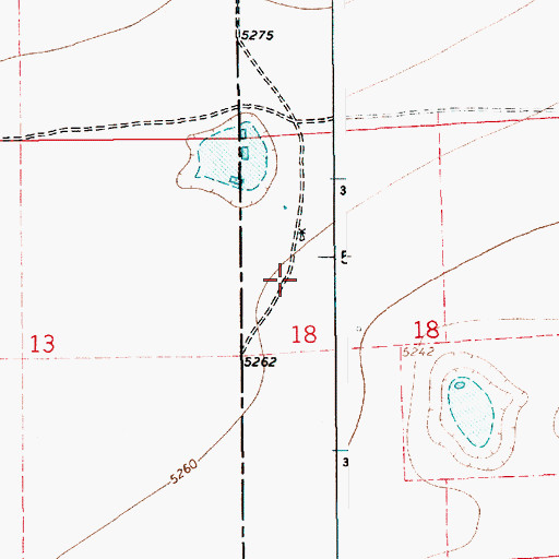 Topographic Map of 10648 Water Well, NM