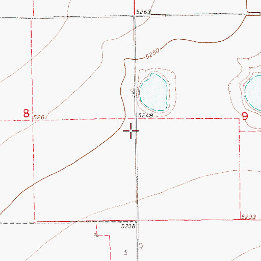 Topographic Map of 10531 Water Well, NM