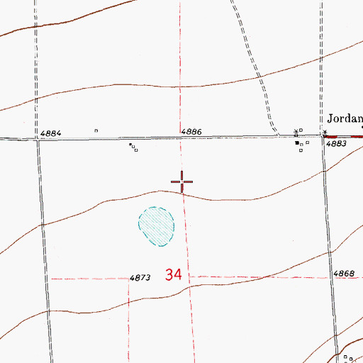 Topographic Map of 10564 Water Well, NM