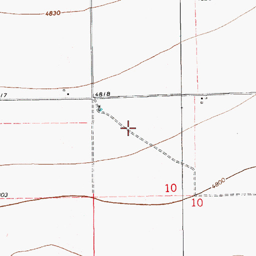 Topographic Map of 10395 Water Well, NM