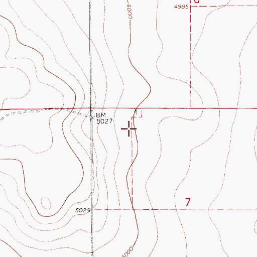 Topographic Map of 10202 Water Well, NM