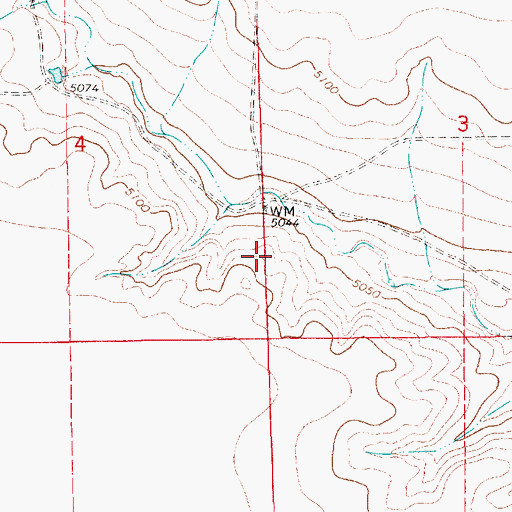 Topographic Map of 10314 Water Well, NM