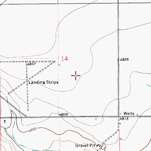 Topographic Map of 10668 Water Well, NM