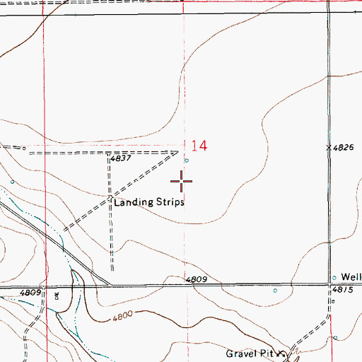 Topographic Map of 10348 Water Well, NM