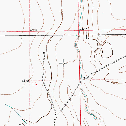Topographic Map of 10070 Water Well, NM