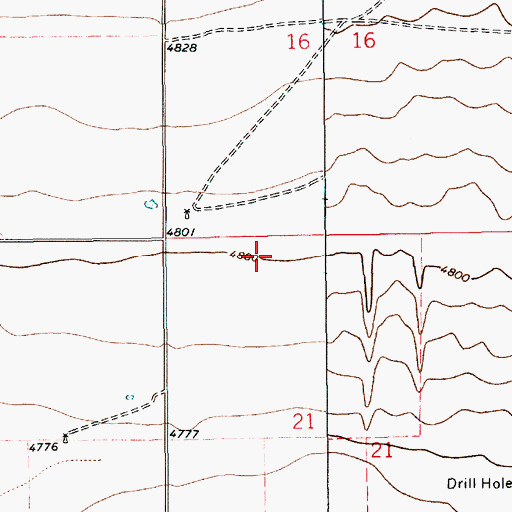 Topographic Map of 10368 Water Well, NM
