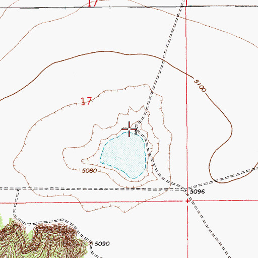 Topographic Map of 10335 Water Well, NM