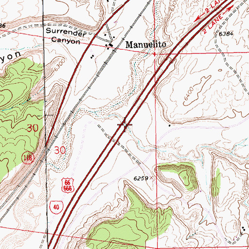 Topographic Map of Wolye A'din, NM