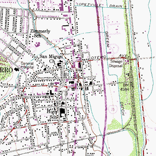 Topographic Map of Illinois Brewery, NM