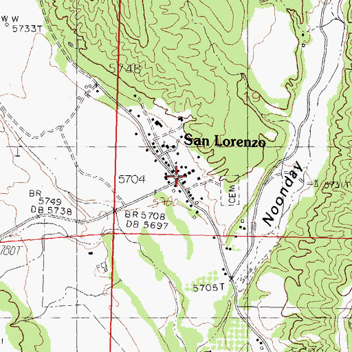 Topographic Map of Antonio Torres House, NM