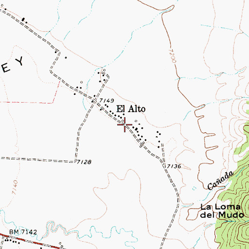 Topographic Map of Jose Olguin Barn and Corral Complex, NM