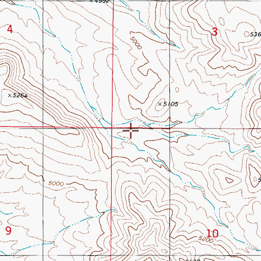 Topographic Map of Culp Canyon Wilderness Study Area, NM