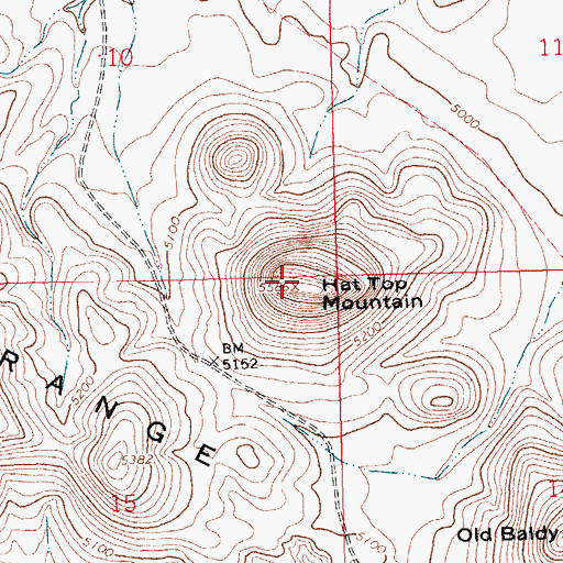 Topographic Map of Cedar Mountains Wilderness Study Area, NM