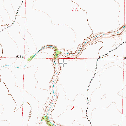 Topographic Map of San Antonio Wilderness Study Area, NM