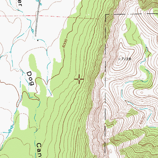 Topographic Map of McKittrick Canyon Wilderness Study Area, NM
