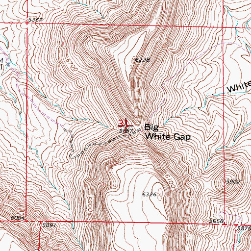 Topographic Map of Las Uvas Mountains Wilderness Study Area, NM