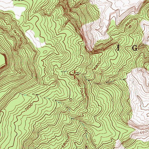 Topographic Map of Ignacio Chavez Wilderness Study Area, NM