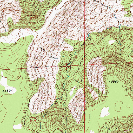 Topographic Map of Sabinoso Wilderness Study Area, NM