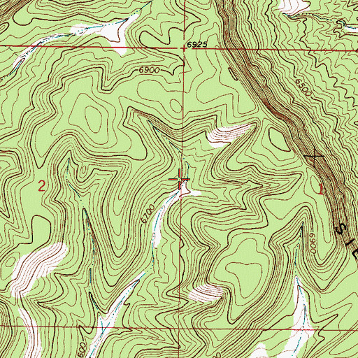 Topographic Map of Stallion Wilderness Study Area, NM