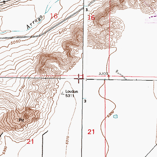 Topographic Map of S H Kress Building, NM