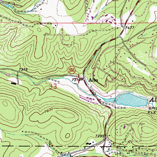 Topographic Map of Monjeau Lookout, NM