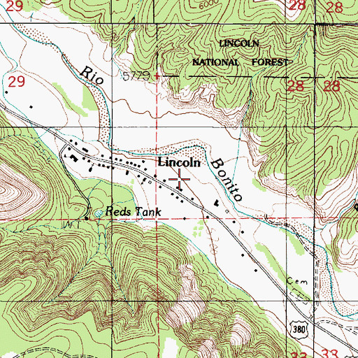 Topographic Map of LA 12153, NM