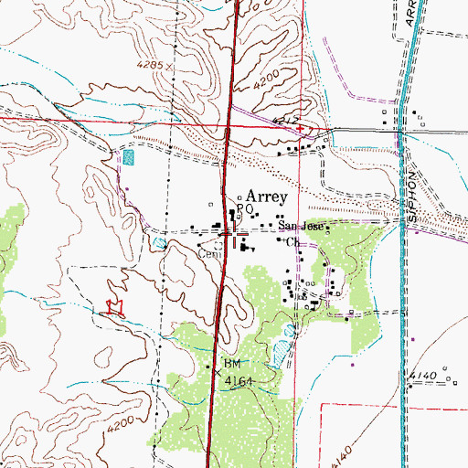 Topographic Map of LA 50751, NM