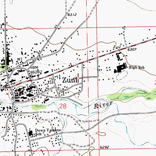 Topographic Map of Soldado Ruin, NM