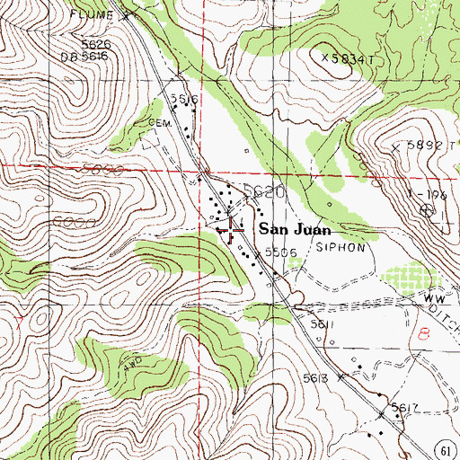 Topographic Map of Wheaton-Smith Site, NM