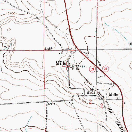 Topographic Map of Orchard Ranch, NM