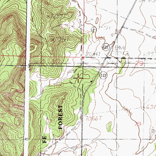 Topographic Map of West Ranch Tower Site, NM