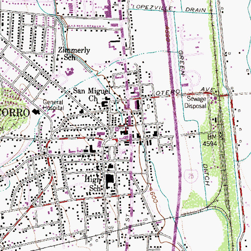 Topographic Map of Teypama Piro Site, NM