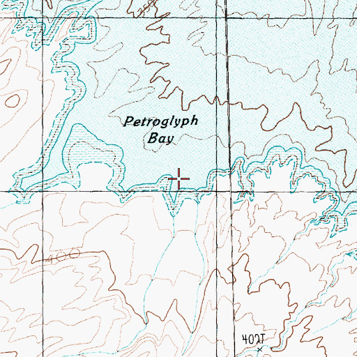 Topographic Map of Petroglyph Wash, AZ