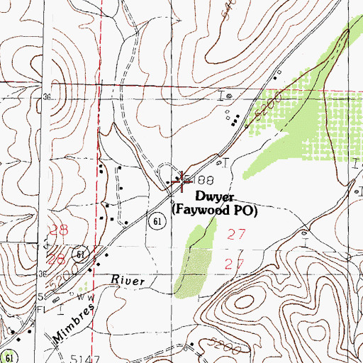 Topographic Map of NAN Ranch, NM