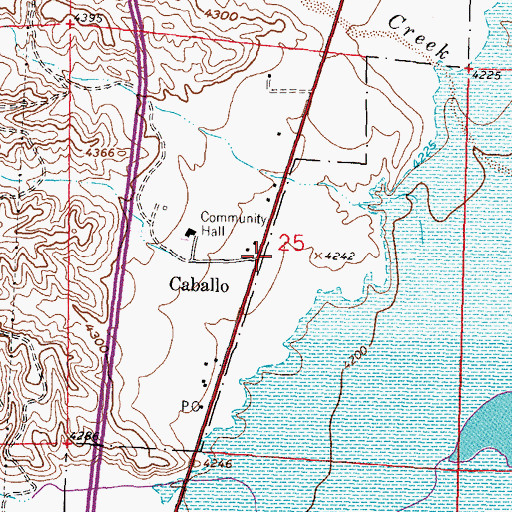 Topographic Map of LA 1119, NM