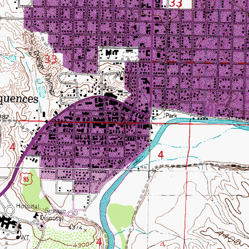 Topographic Map of LA 49030, NM