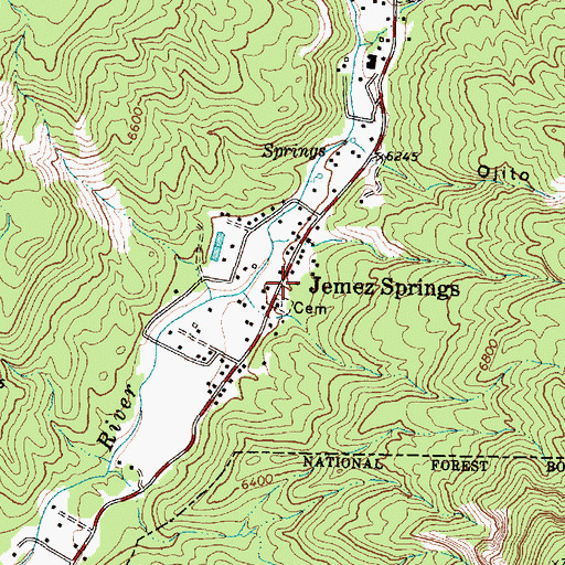 Topographic Map of LA 5918, NM