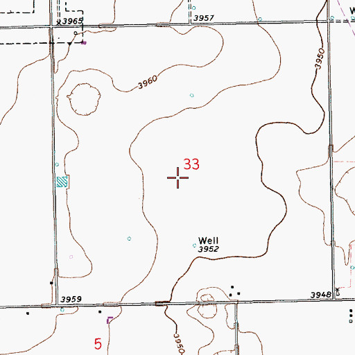 Topographic Map of 11373 Water Well, NM