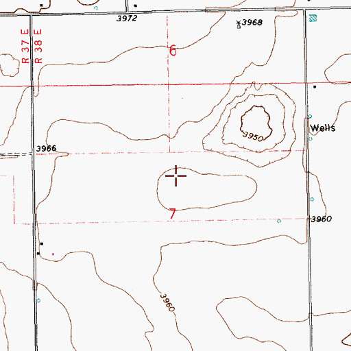 Topographic Map of 10152 Water Well, NM