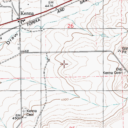 Topographic Map of 06097 Water Well, NM