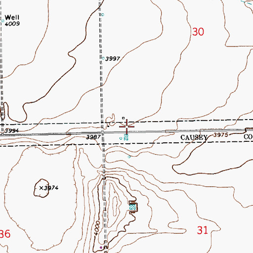 Topographic Map of 10151 Water Well, NM