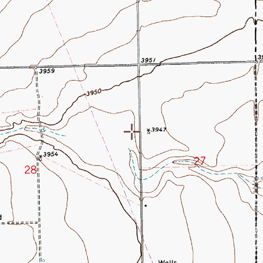 Topographic Map of 11355 Water Well, NM