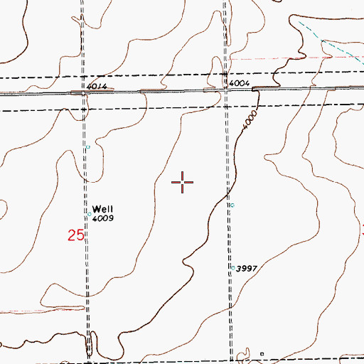 Topographic Map of 11320 Water Well, NM