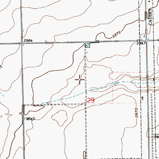 Topographic Map of 11360 Water Well, NM