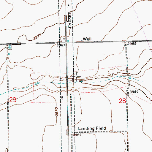 Topographic Map of 11352 Water Well, NM