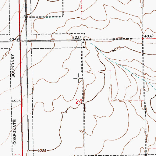 Topographic Map of 11318 Water Well, NM