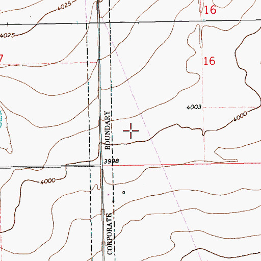 Topographic Map of 10150 Water Well, NM