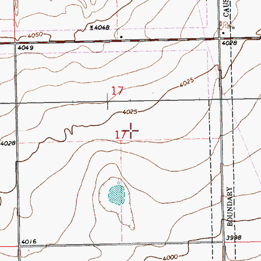 Topographic Map of 11347 Water Well, NM