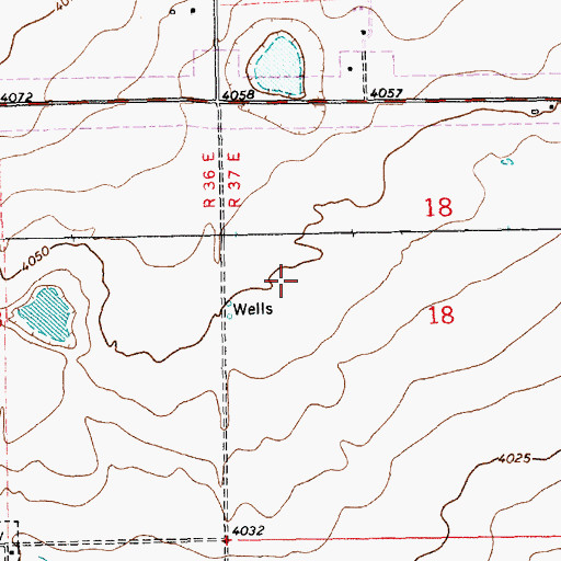 Topographic Map of 10147 Water Well, NM
